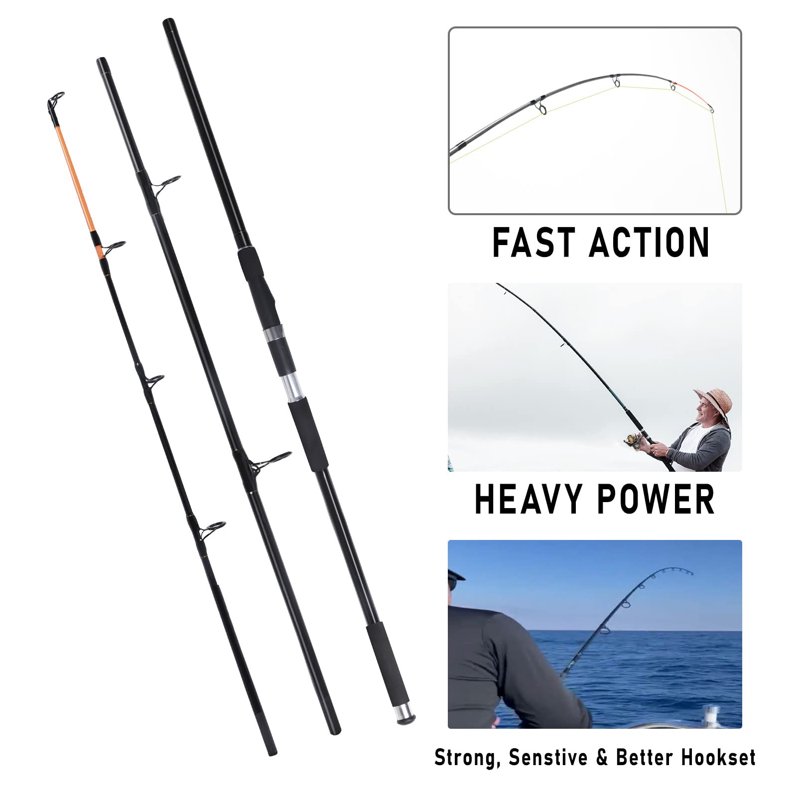 Dr.Fish bucktail jigs 1oz and 1/2oz lure schooling predators near shore.