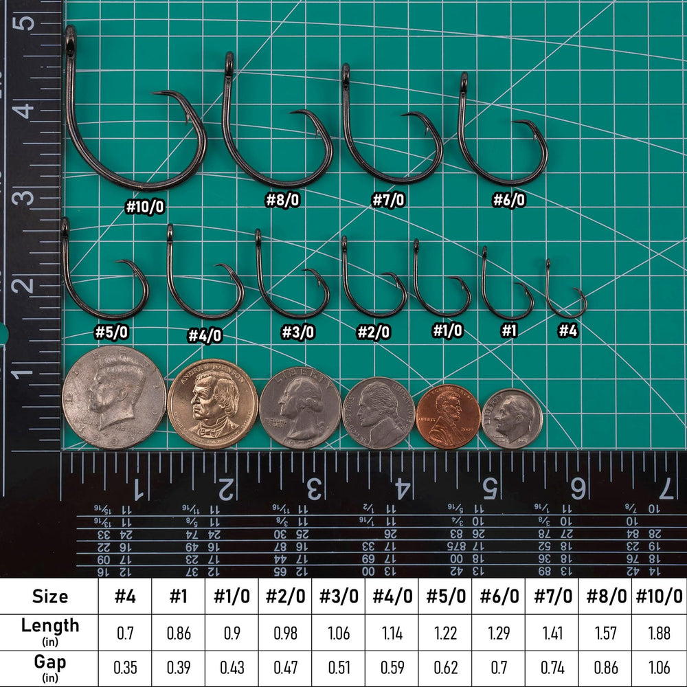 Dr.Fish circle hook with 90-degree point for higher hookup efficiency.