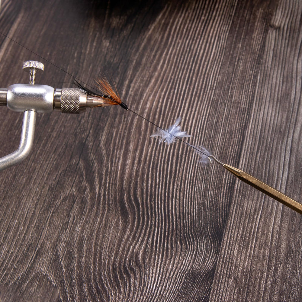 Brass handle with stainless steel components