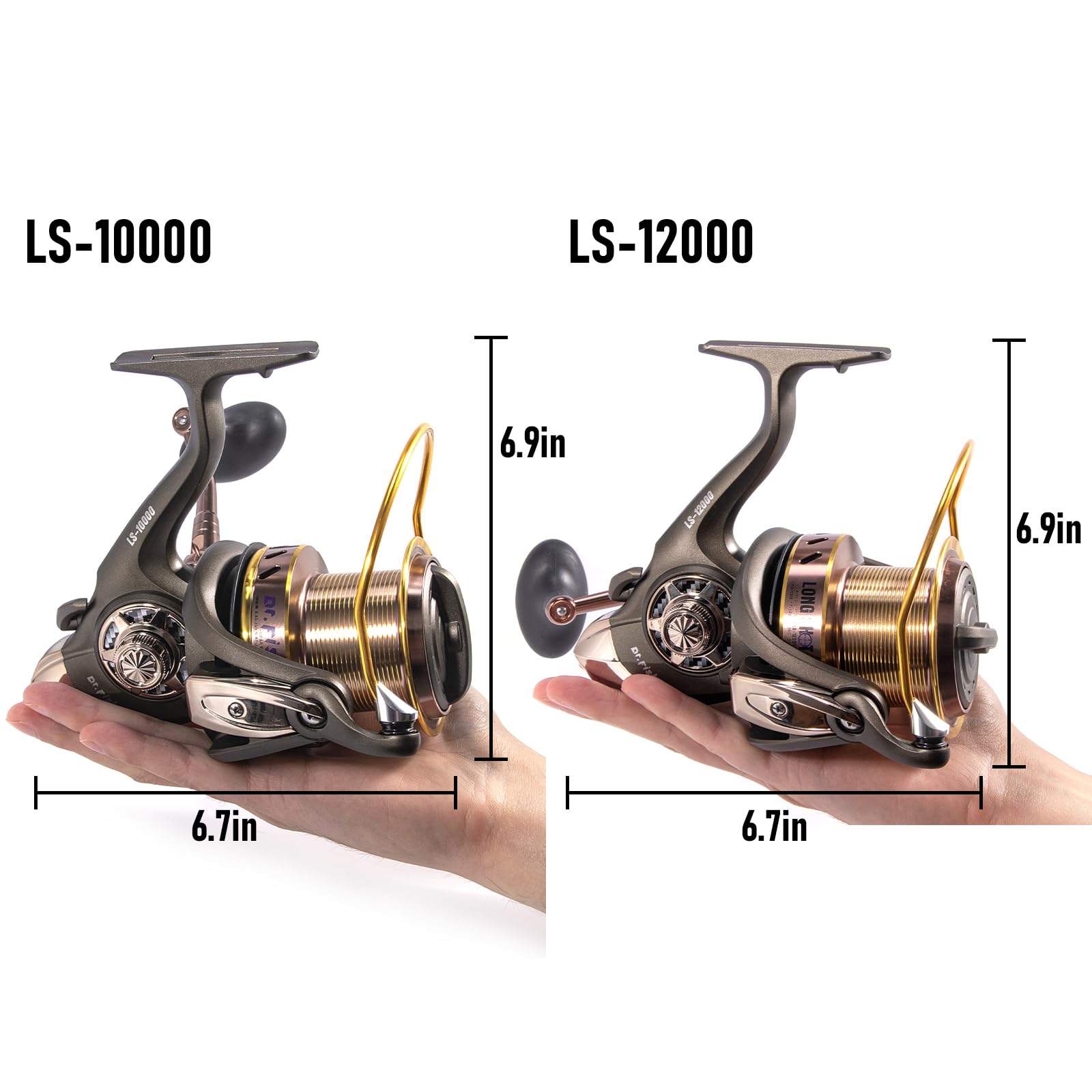 Dr.Fish Long Shot 10000 gear teeth detail hints at robust torque.