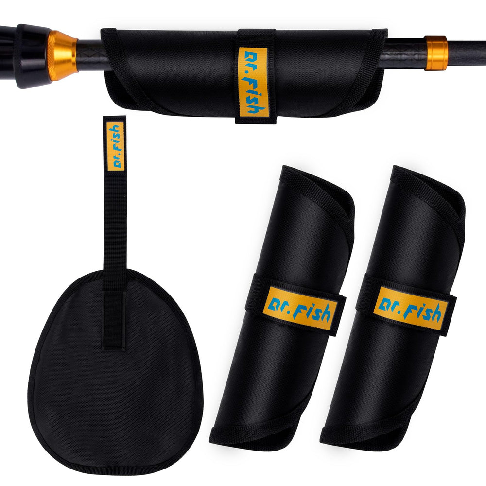 Dr.Fish lure wrap M size close-up showing oval nylon case