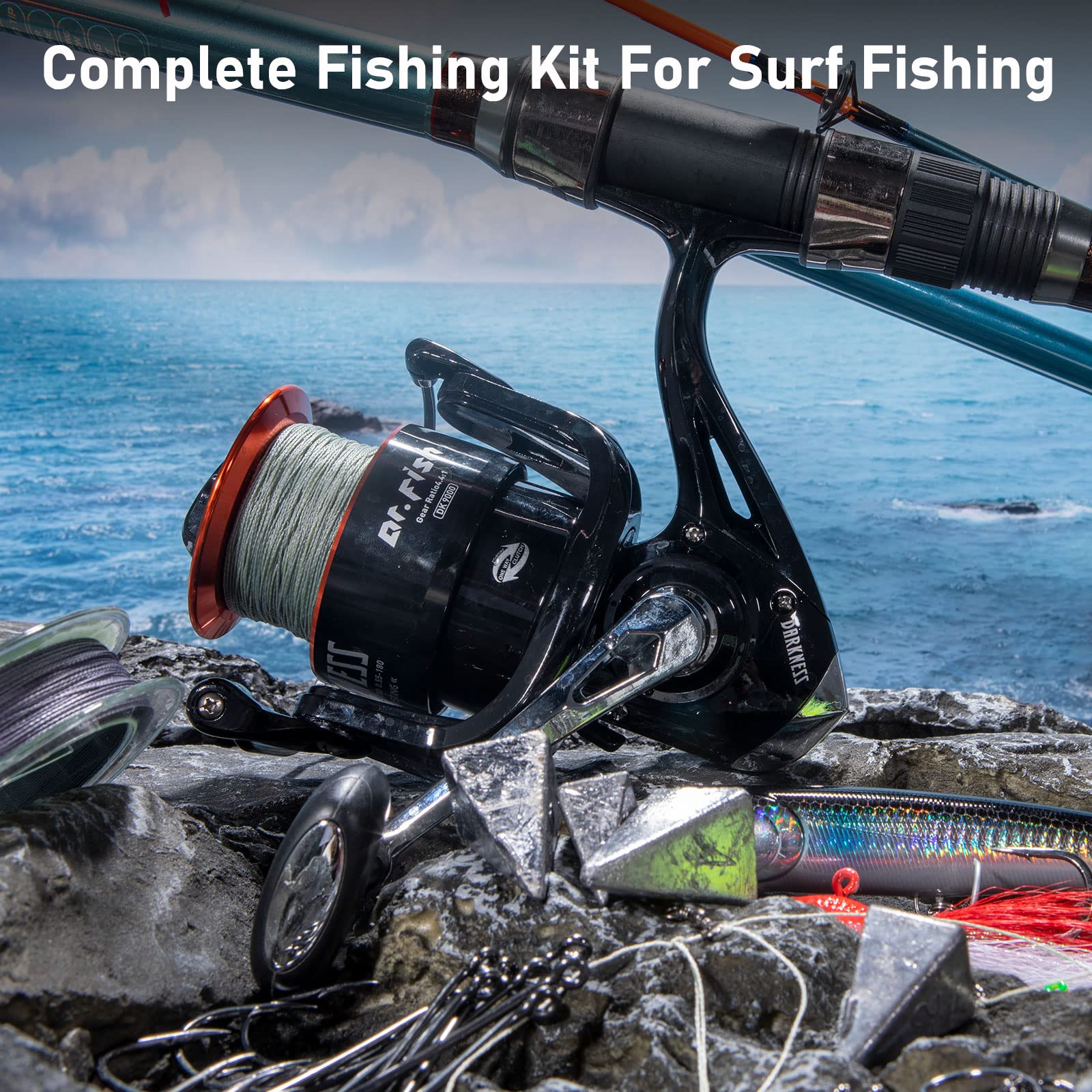 Dr.Fish octopus hooks 10/0 designed for secure big-fish hookups