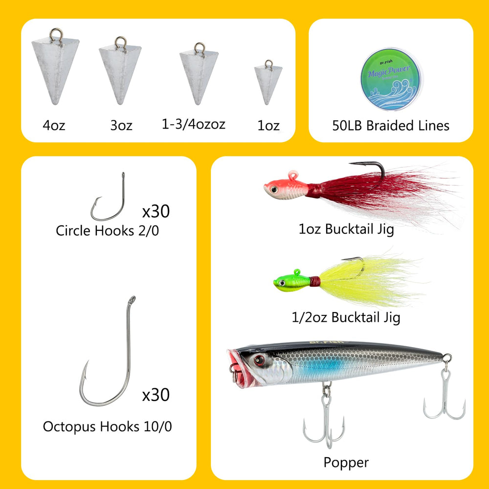 Pyramid sinkers assortment: 4 oz, 3 oz, 1-3/4 oz, 1 oz