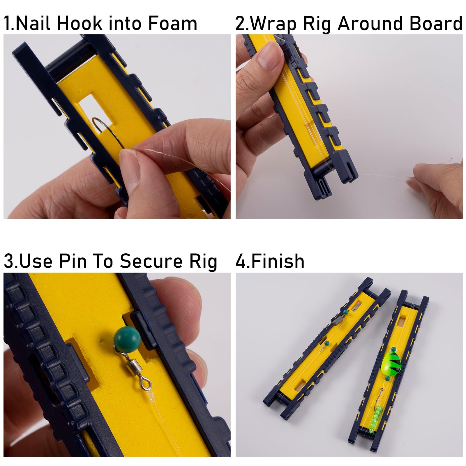 Compatibility with snelled hooks, rigs, and leaders
