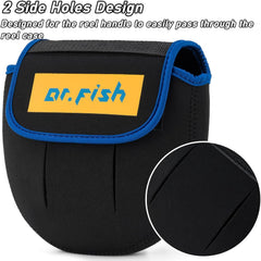 Close-up of 4mm high-density neoprene material for reel cover