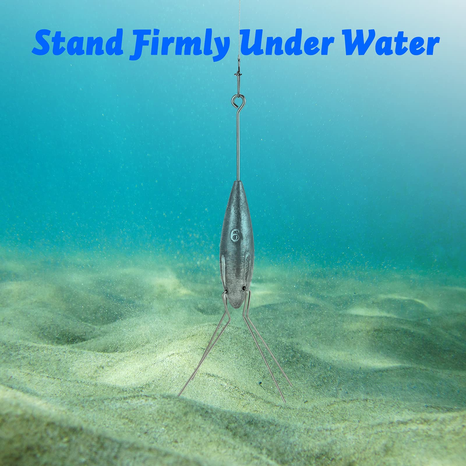 Dr.Fish Sputnik Sinker long tail design enhances flight stability during casts.