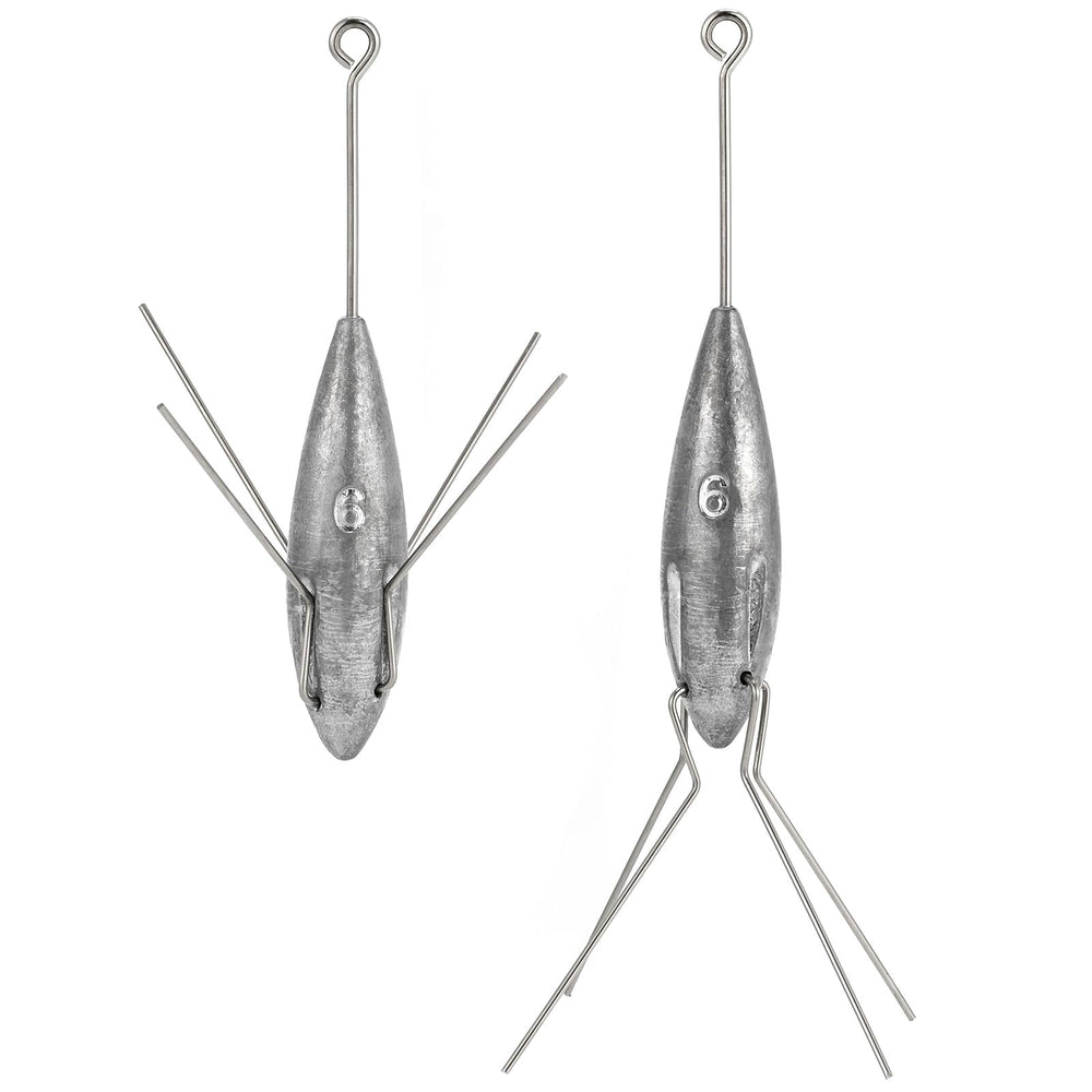 Dr.Fish Sputnik Sinker ready for surf beach casting and bait anchoring.
