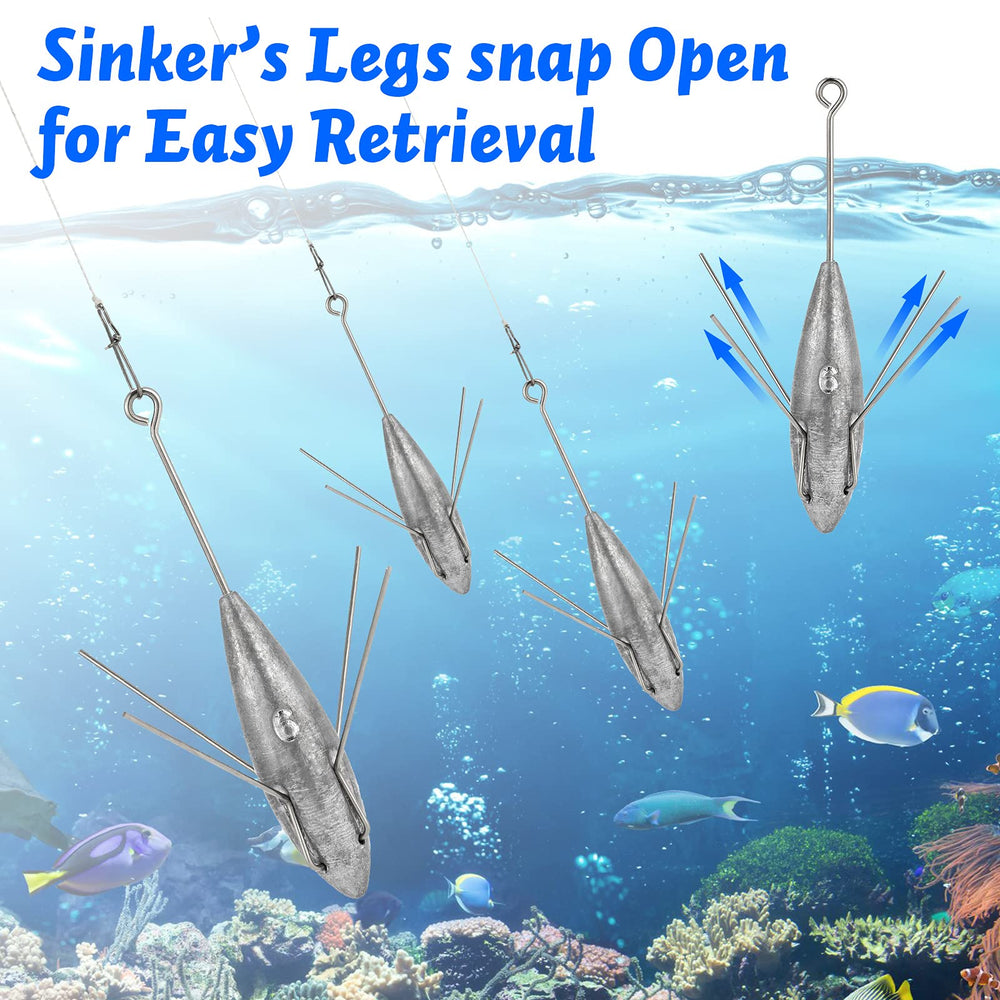 Dr.Fish Sputnik Sinker weighs 5oz for reliable weight and distance.