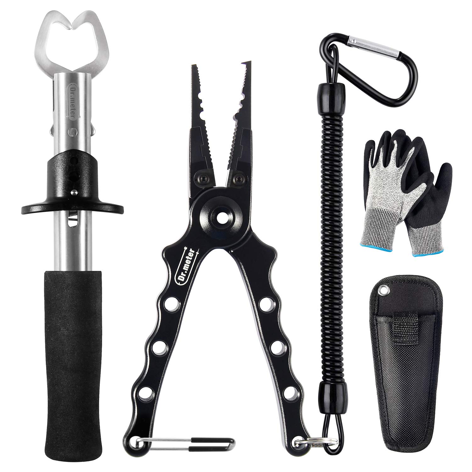 Dr.meter aluminum fishing pliers with stainless steel jaw