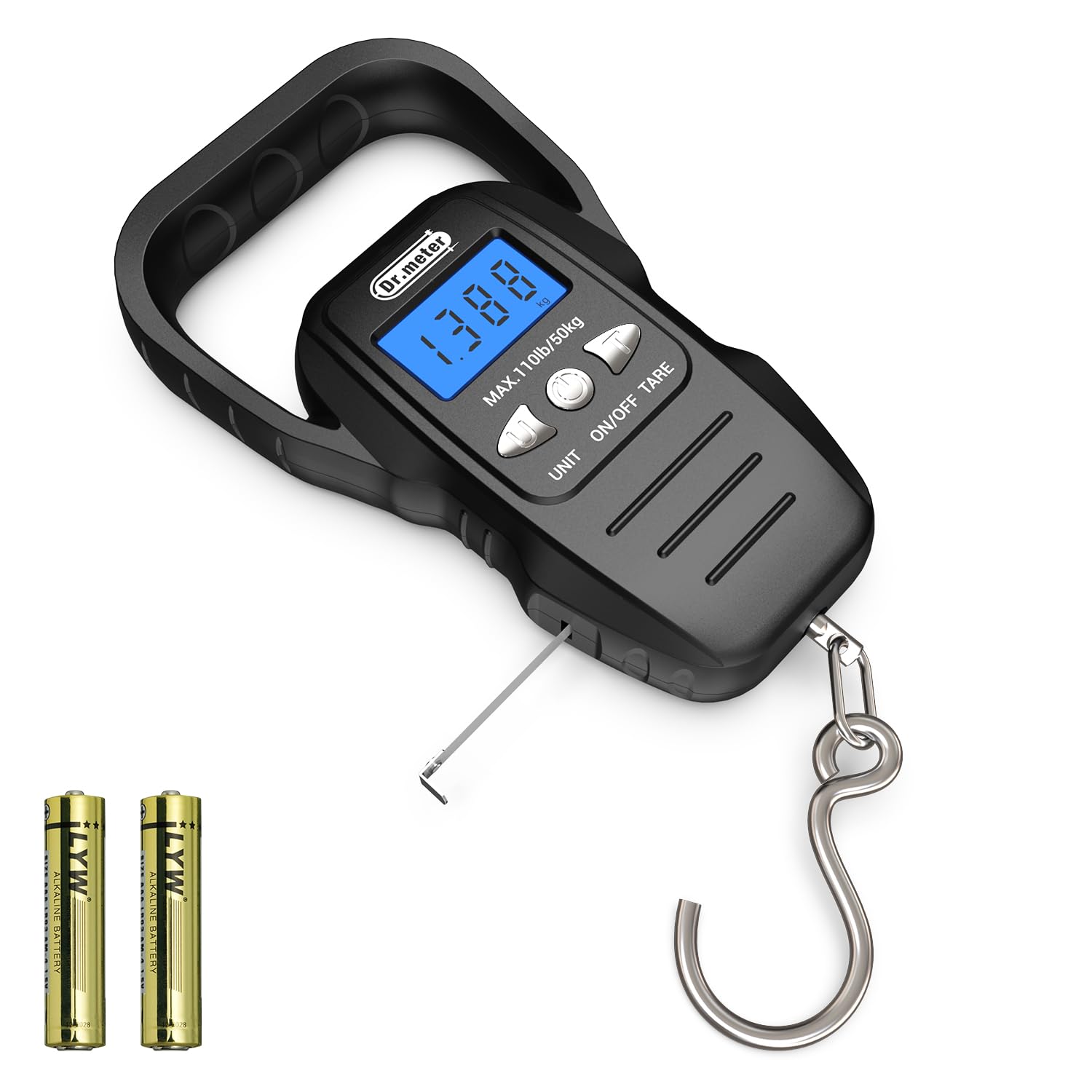 Dr.meter fish scale with a backlit LCD display