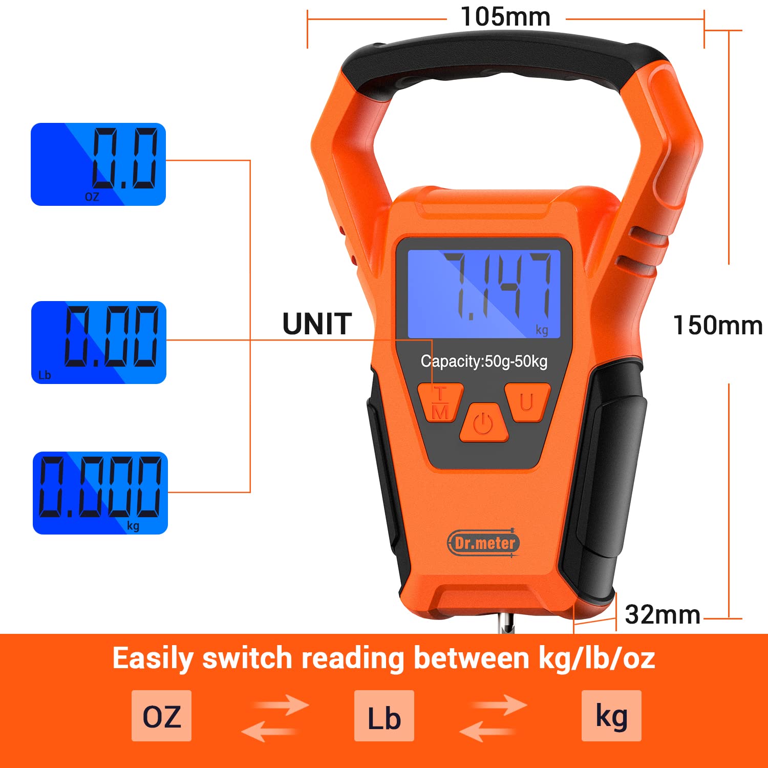 Oversized ergonomic handle for secure grip