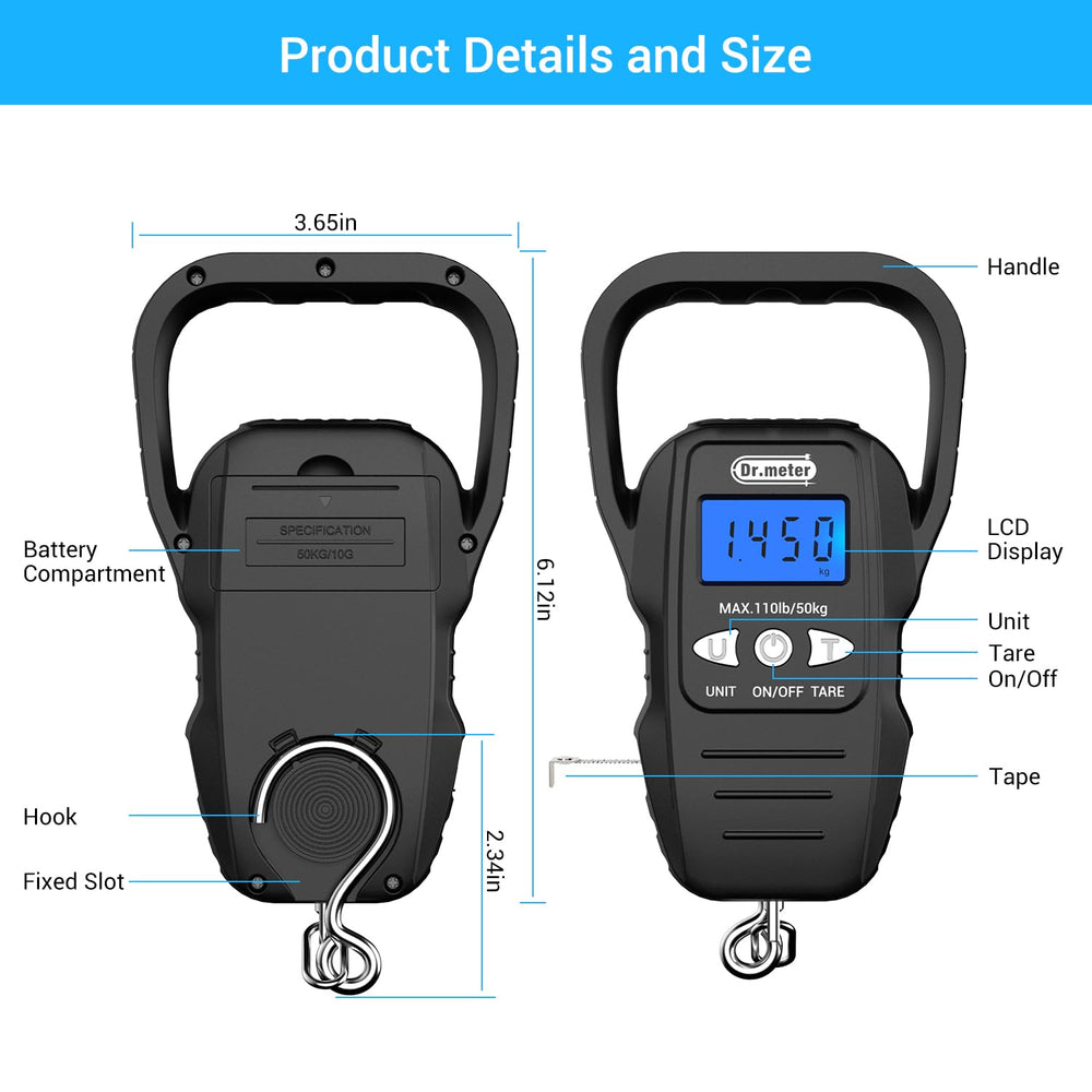 Digital fishing scale suitable as a gift for anglers