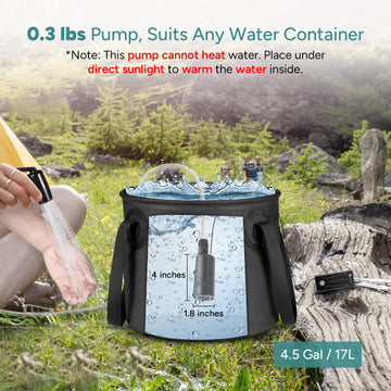 DR.PREPARE USB rechargeable battery, power-ready for long outdoor showers.