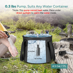 DR.PREPARE USB rechargeable battery, power-ready for long outdoor showers.