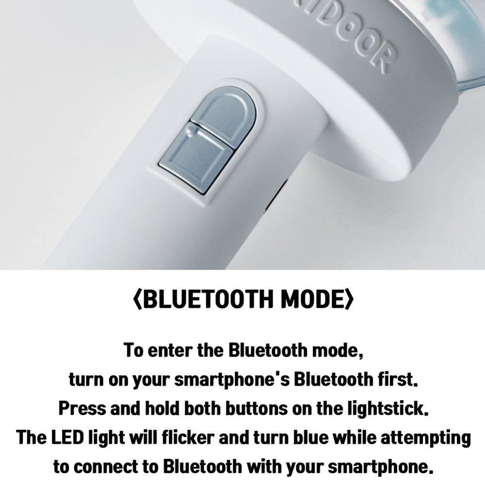 Dr Sayzer Boynextdoor lightstick Bluetooth pairing with smartphone for wireless control