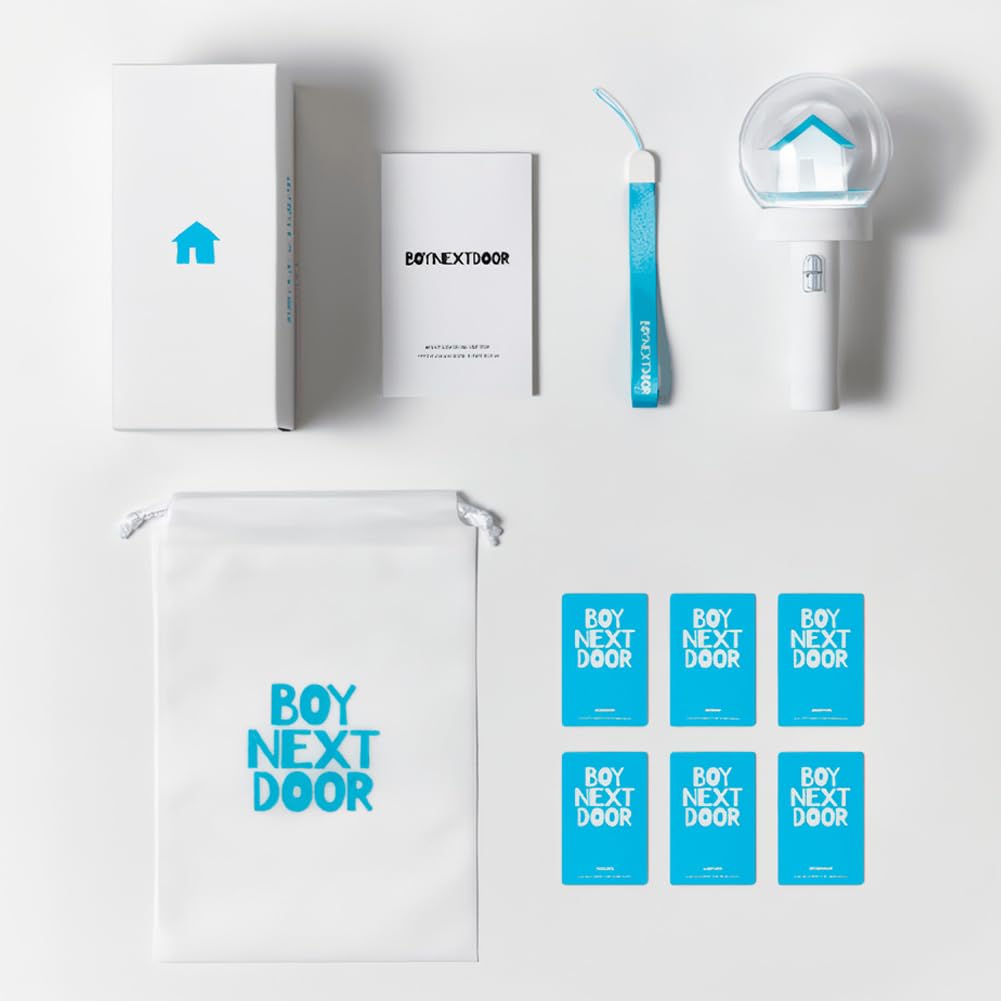 Dr Sayzer Boynextdoor lightstick with 6 photocards showcasing collectible memorabilia