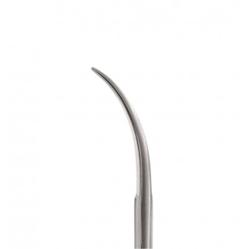 Dr. Slick All Purpose Scissor 4 inch curved with gold loops, side view