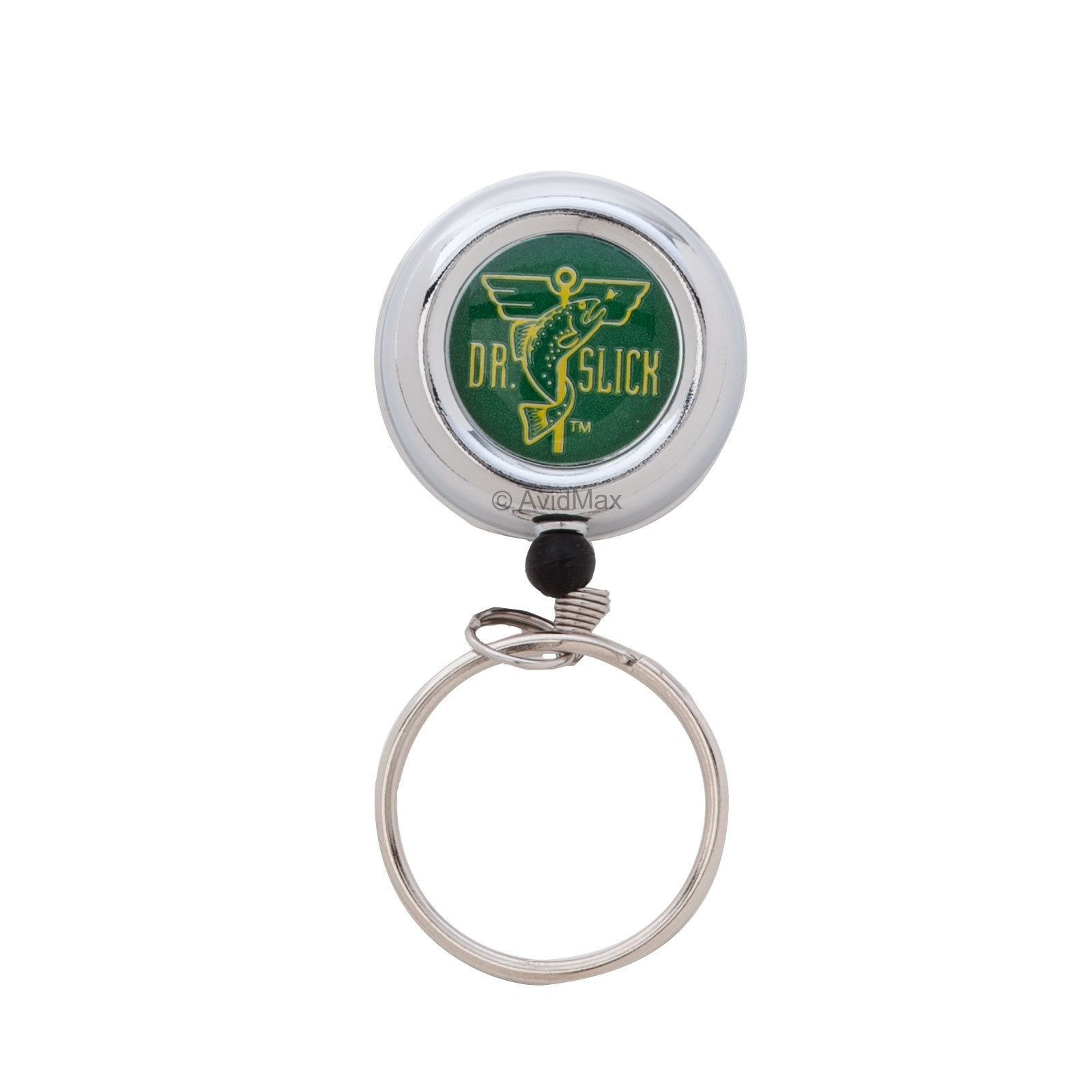 Dr. Slick Clip-On-Reel with silver steel cord for fast tool access.