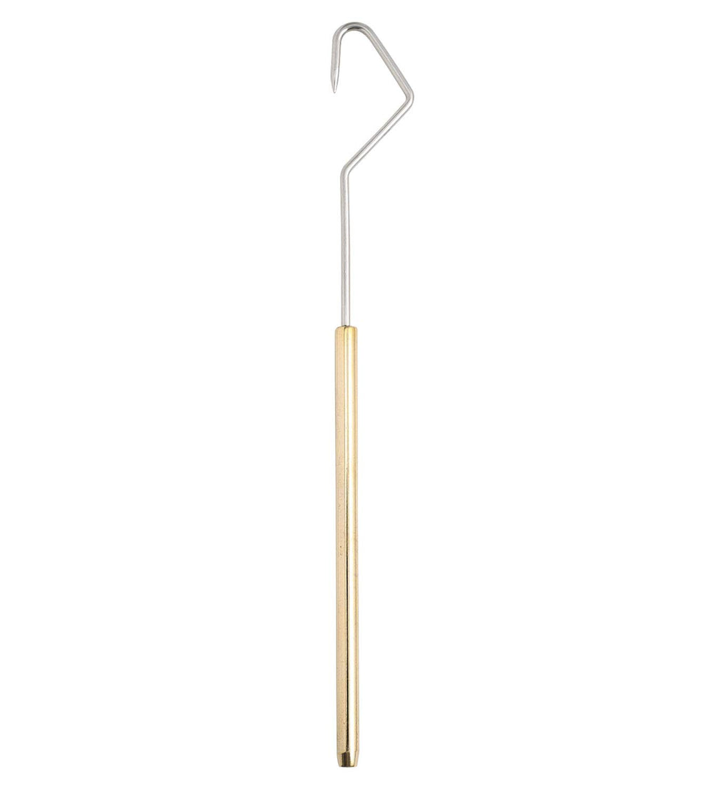 Dr. Slick Dubbing Hook Brass jumbo handle in use for dubbing