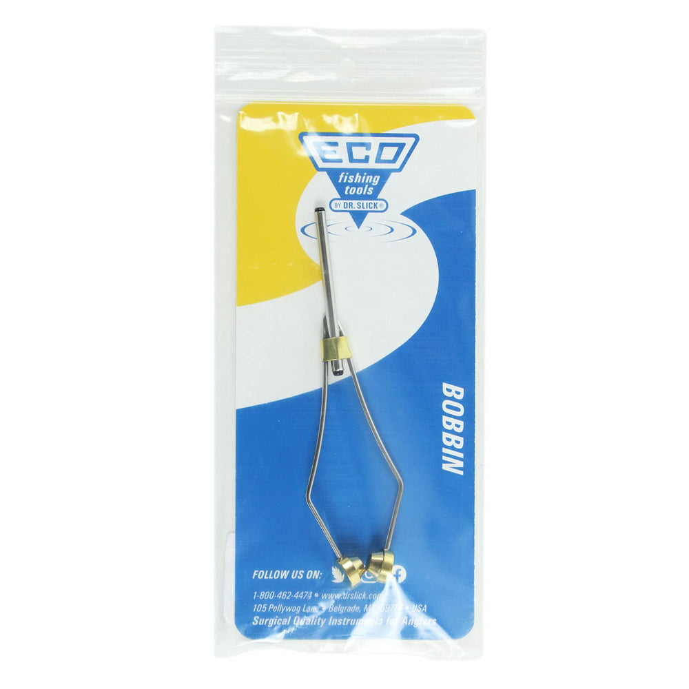Dr. Slick ECO bobbin with brass feet for stable footing.