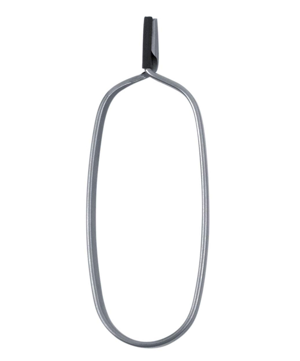 Dr. Slick Hackle Pliers brass finish, closeup showing precise grip for hackling.
