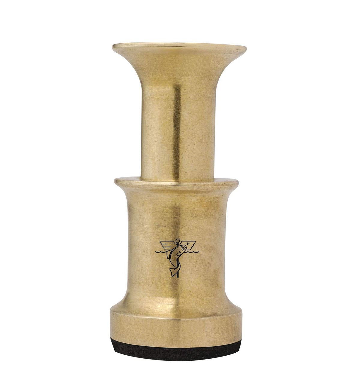 Dr. Slick Hair Stacker with brass finish for durable, smooth hair stacking.