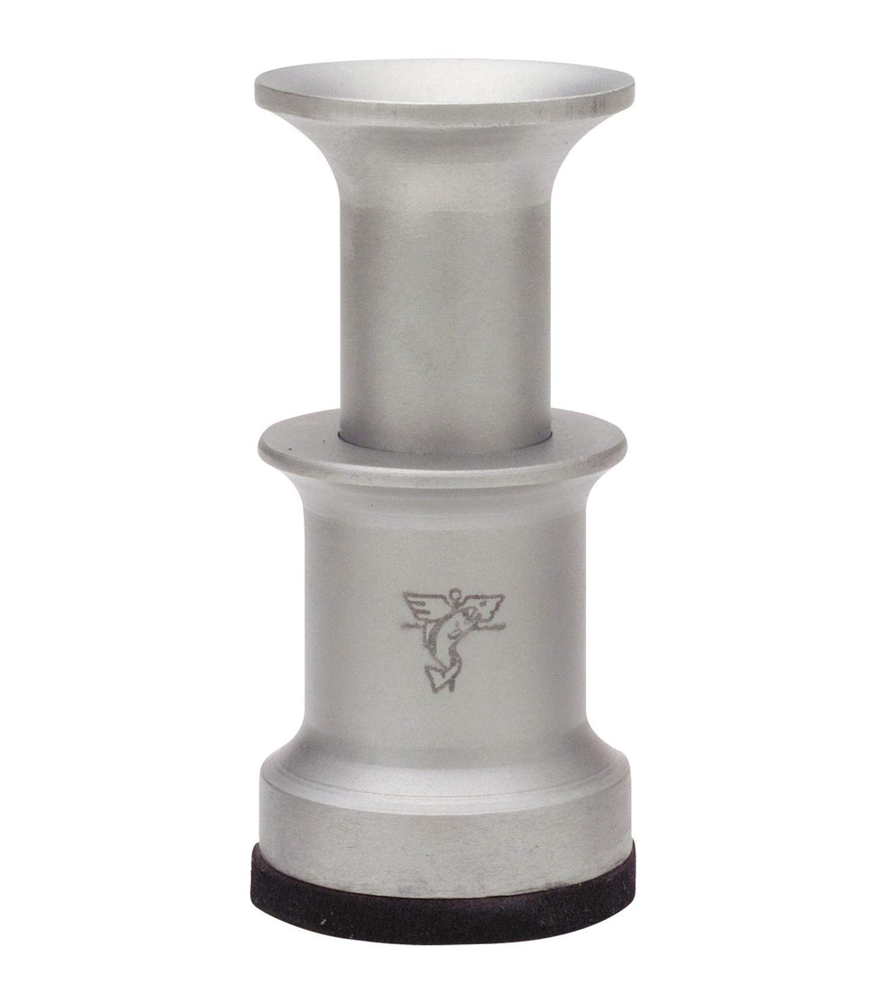 Dr. Slick Hair Stacker with brass finish enables durable hair tail creation for fly tying