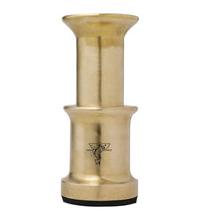 Dr. Slick Hair Stacker Large Brass Base with padded base for stable hair stacking.