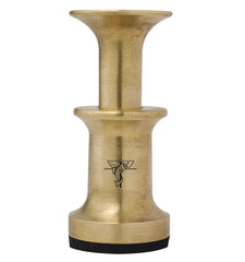 Dr. Slick Hair Stacker Small brass base for secure hair stacking.