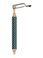 Dr. Slick Jumbo Carbon Fiber Rotary Hackle Plier with jumbo grip for precise hackle wrapping.