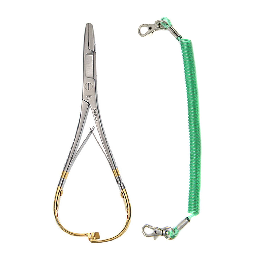 Dr Slick Mitten Scissor Clamp 5.5-inch Gold Straight, secure grip for precise control