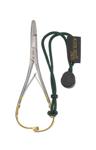 Dr Slick Mitten Scissor Clamp 5.5-inch Gold Straight, straight jaw design for steady cuts