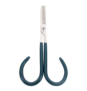 Dr. Slick thinning scissor 4-inch with green PVC handles offering a comfortable grip