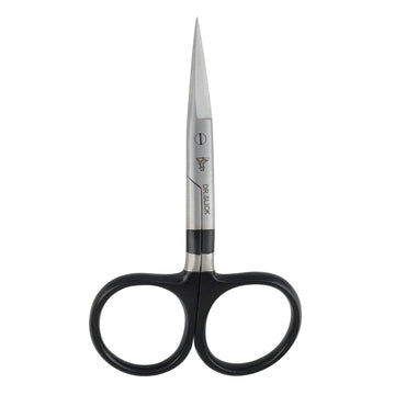 Dr. Slick tungsten carbide hair scissor blade close-up for precise, durable cutting of synthetics