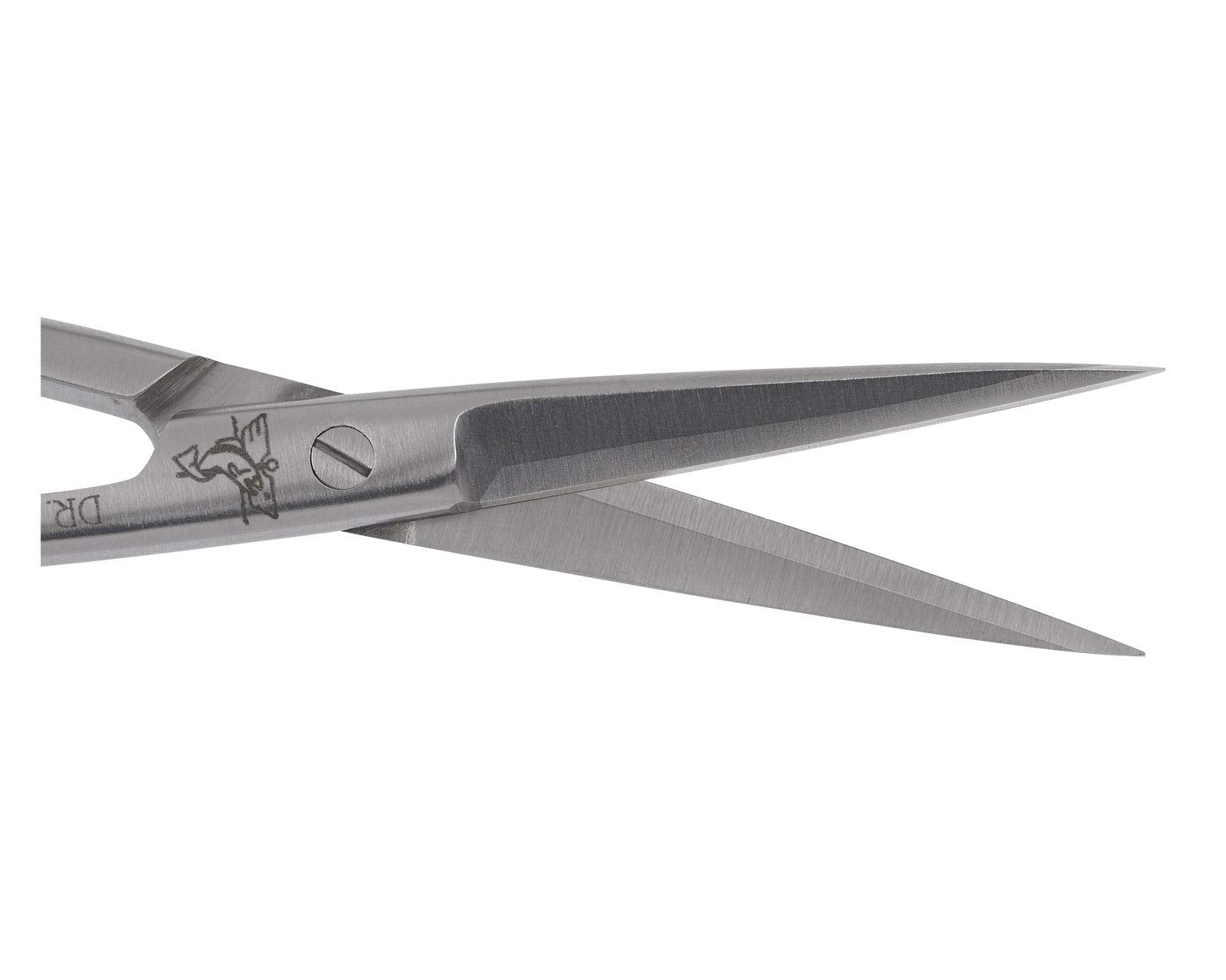 Dr. Slick tungsten carbide hair scissor in action, ideal for modern materials