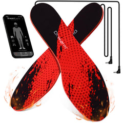 Dr.Warm app-remote-control insoles enable wireless temperature control for on-the-go warmth.