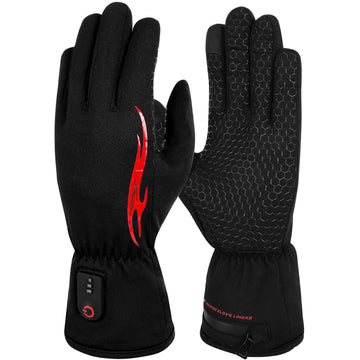 Dr.Warm heated glove liner thin-fit view highlights layering warmth for outdoor activities.