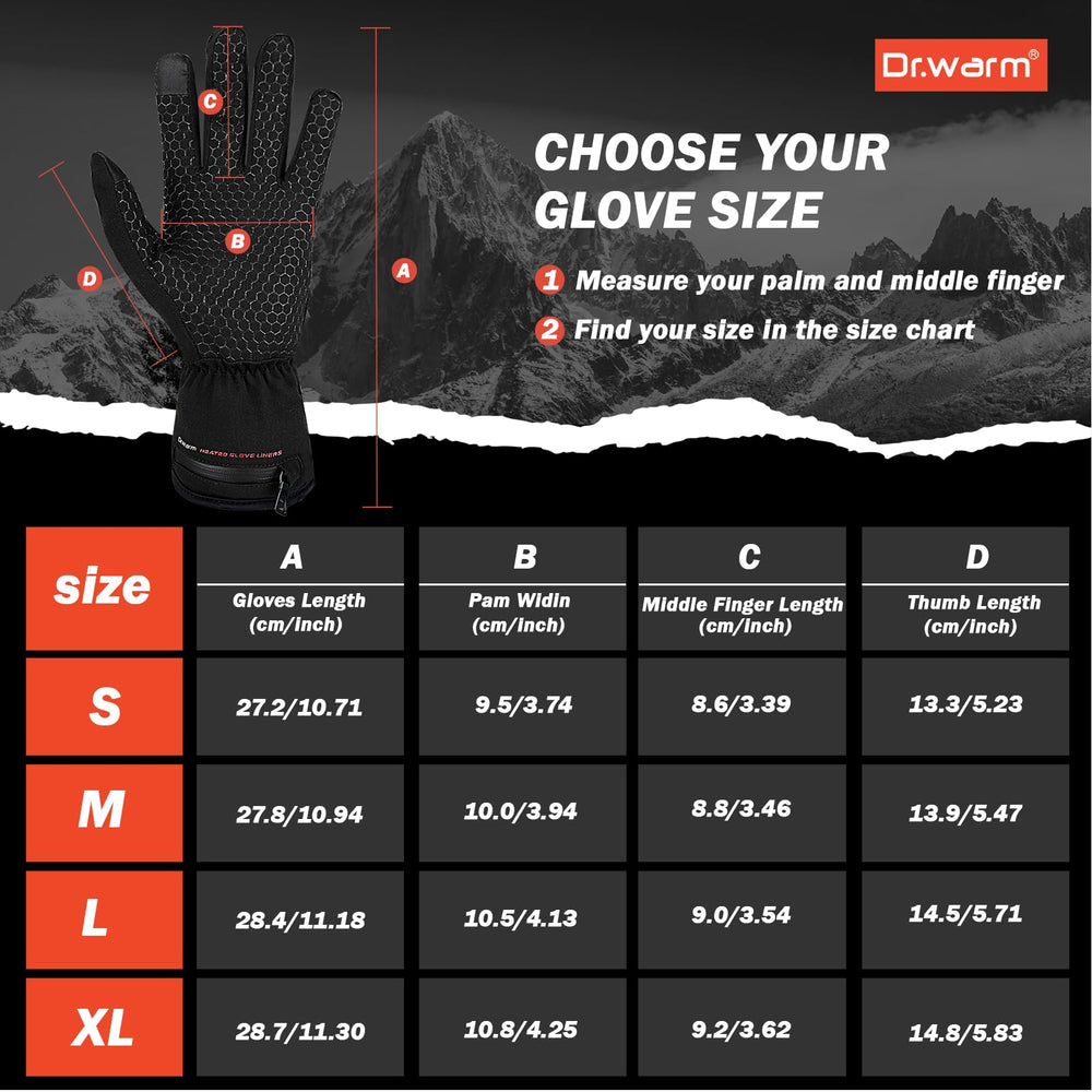 Dr.Warm winter-activities-ready shot features gloves ideal for skiing and hiking.