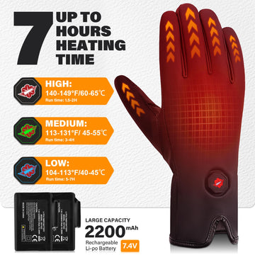 Dr.Warm heated gloves battery cuff detail for extended warmth