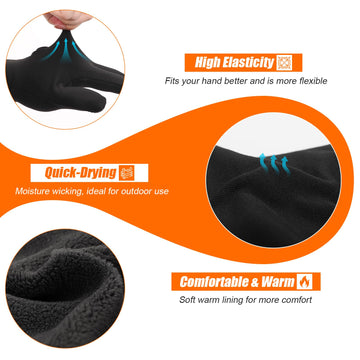 Dr.Warm heated gloves liner thin design ideal for winter running.