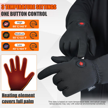 Dr.Warm heated gloves palms grip texture close-up for anti-slip handling outdoors.