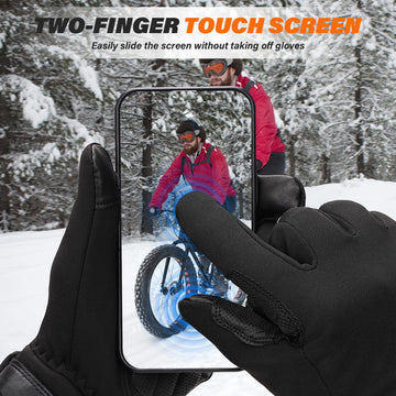Dr.Warm heated gloves textured PU palm delivers reliable grip in wet conditions.