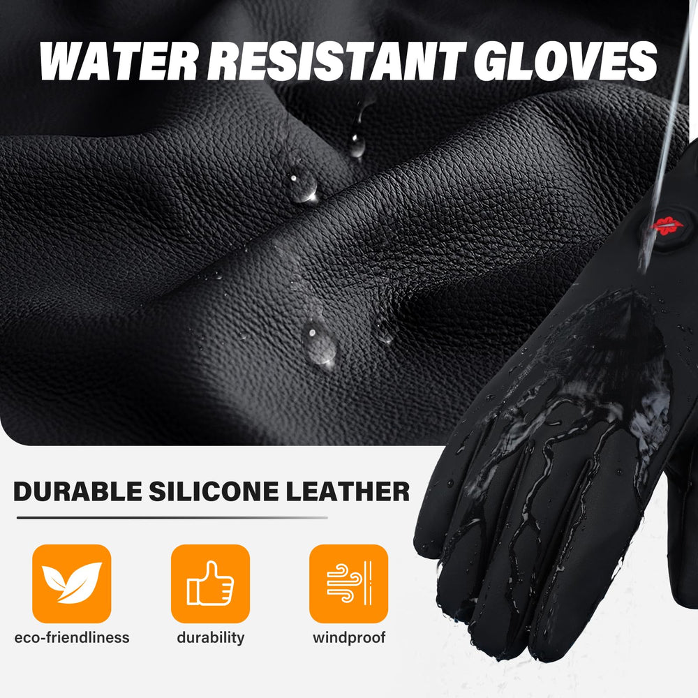 Dr.Warm water-resistant leather exterior staying dry during snow
