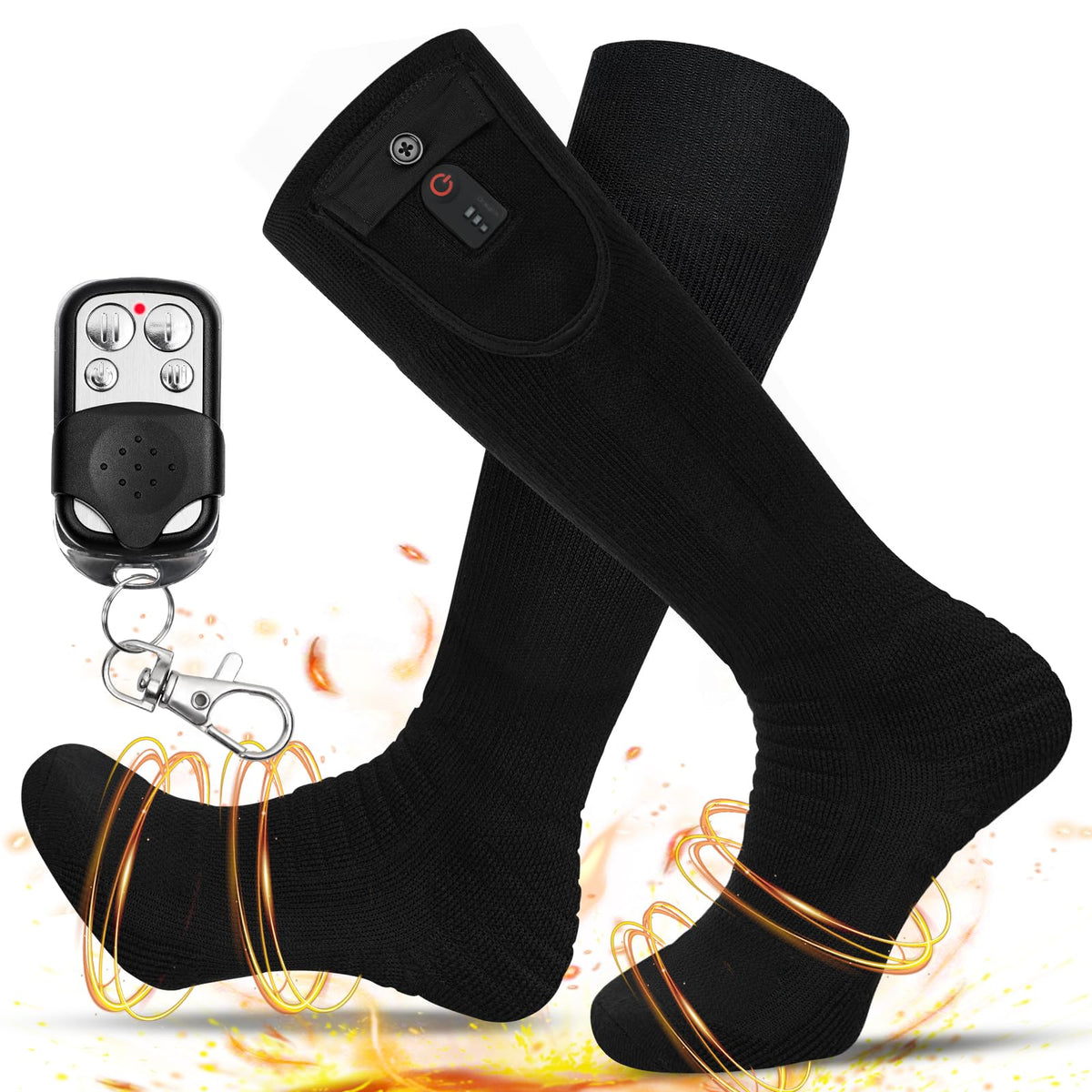 Dr.Warm wireless heated socks with remote controller for quick warmth during cold outings