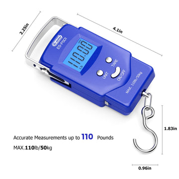 Weight readout with lb/oz and kg conversions