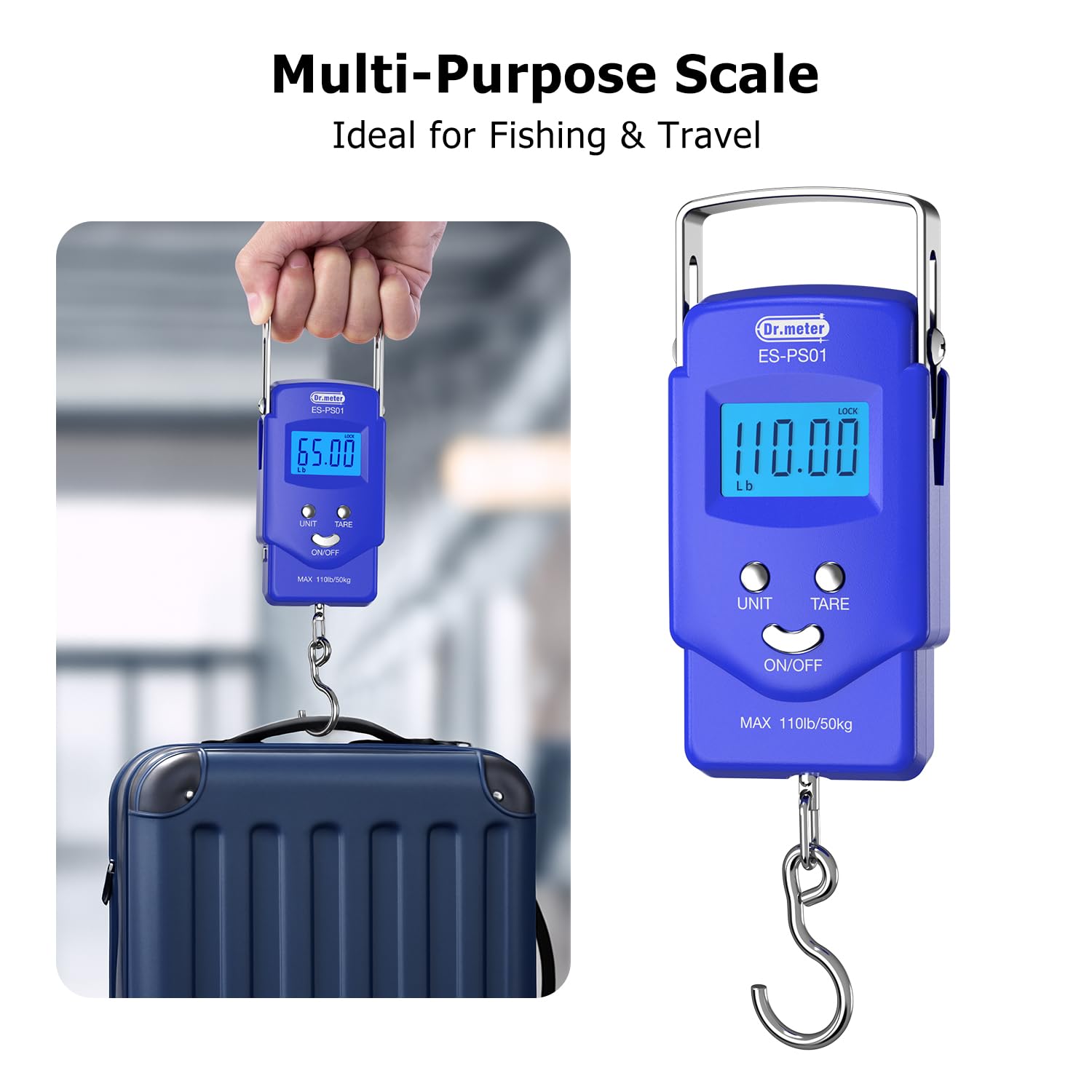 Blue Dr.meter PS01 with compact design