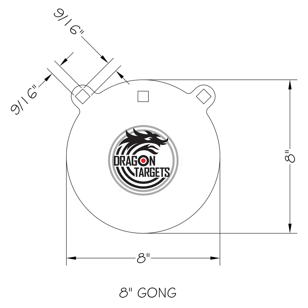 Dragon Targets AR500 3-Pack matte finish display shows anti-glare visibility.