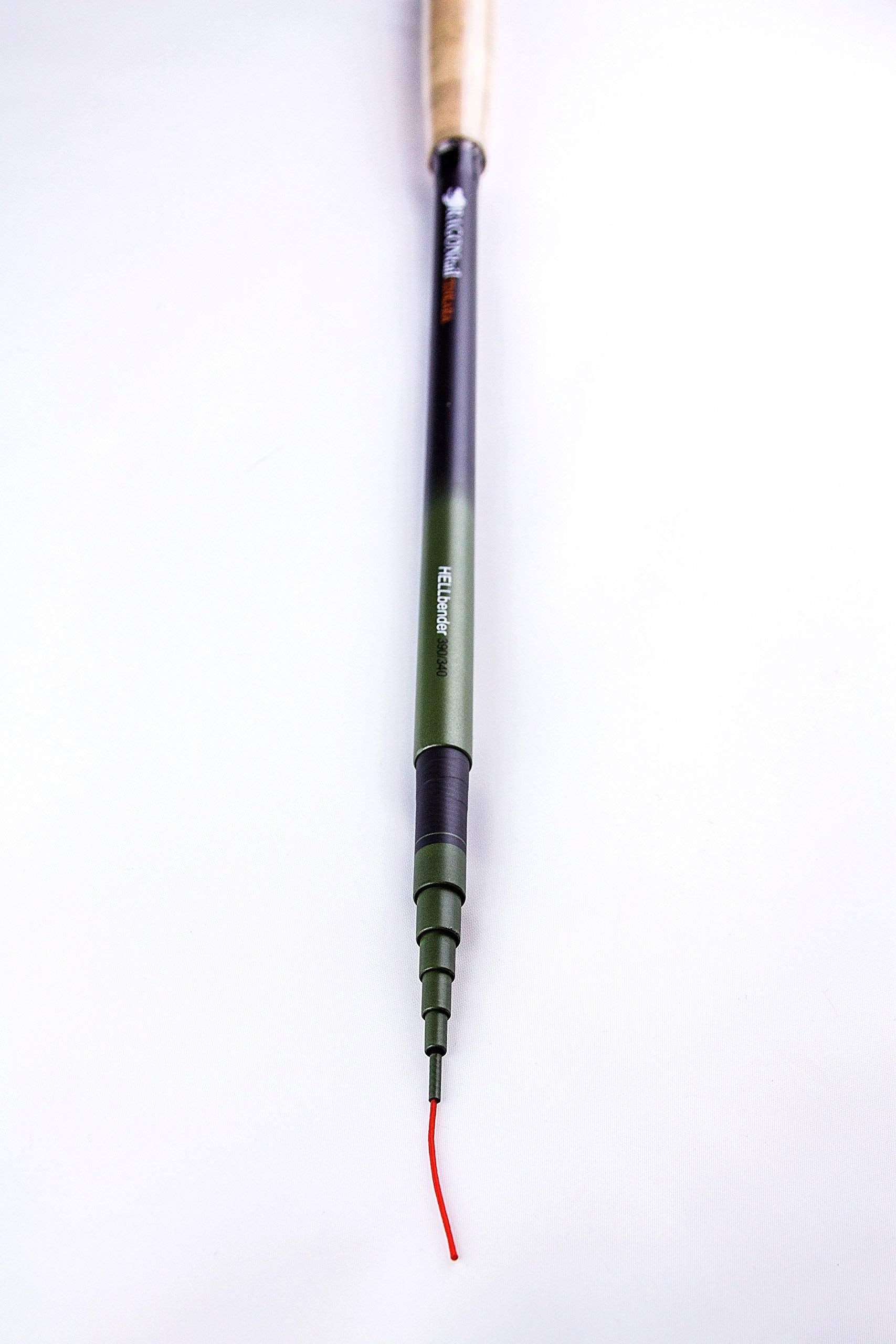 Close-up of line holder and tippet from the Hellbender starter package
