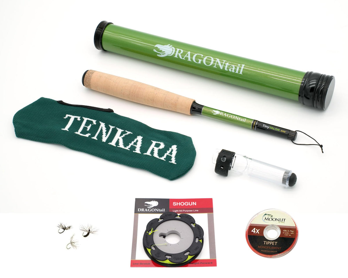 DragonTail Tenkara TinyTALON 245 pocket rod for compact, precise creek fishing
