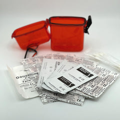 DragonXT First Aid Kit refillable container simplifies restocking after trips.